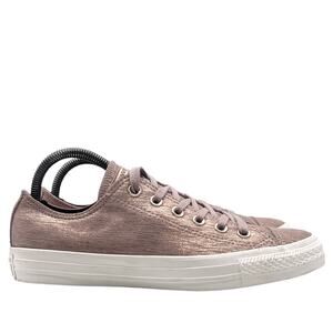 Converse Shoes Wmn8.5 Chuck Taylor All Star OX Diffused Taupe Metallic Rose Gold